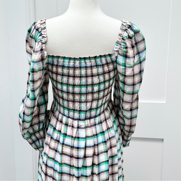 ANTHROPOLOGIE Cerie Smocked Midi Dress by Maeve NWT - Picture 9 of 12